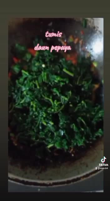 Tumis Daun Pepaya