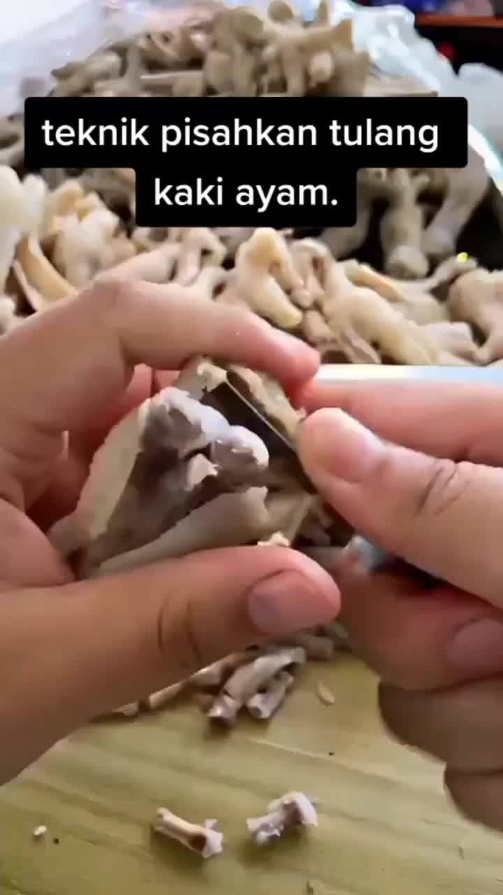 Teknik Misahin Tulang Ceker Ayam