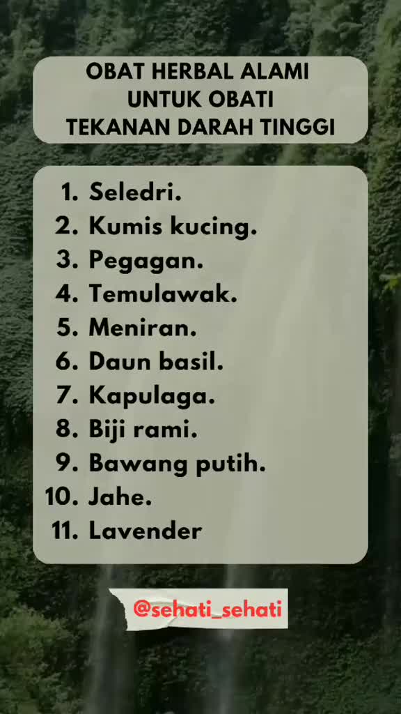 herbal untuk tekanan darah tinggi