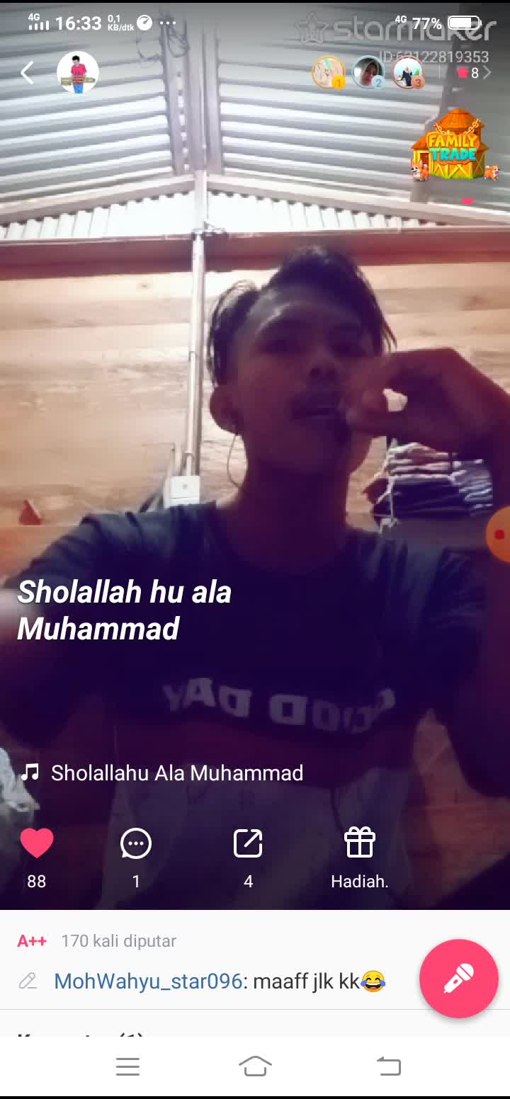 perkenalkan nama saya (WAHYUDI) Umur sya 18 tahun dari Kalimantan timur Nunukan  daerah asal Tolitoli    Ingin mengikuti program Audisi KDI