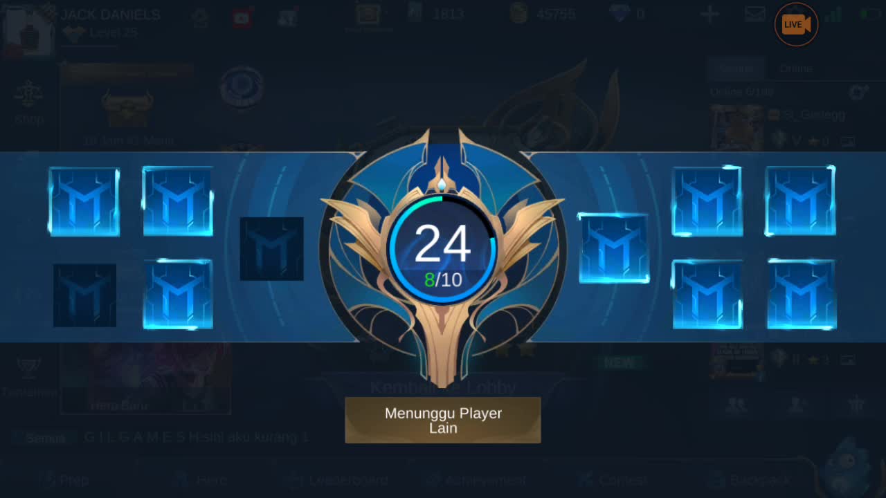 push rank #mobilelegends #game #mlbb #live #pushrank #ggwp #nobplayer