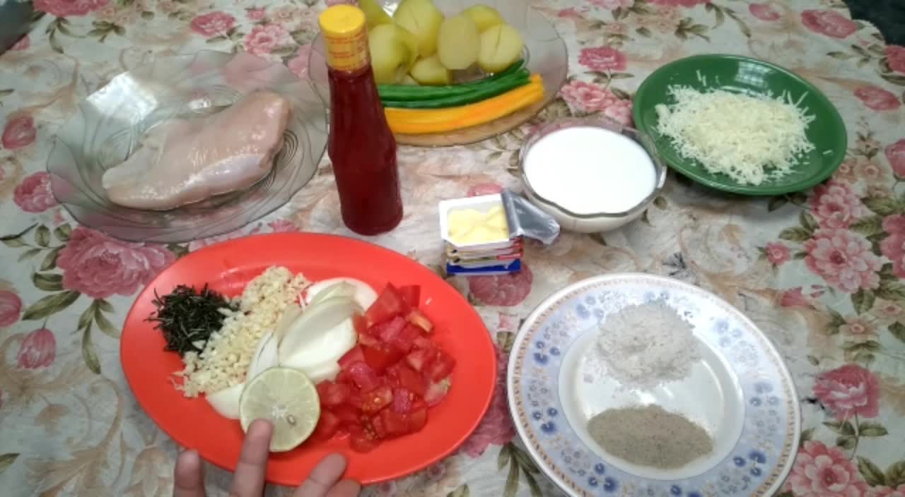 Chicken steak with rosemary sauce #onlineauditionmci8