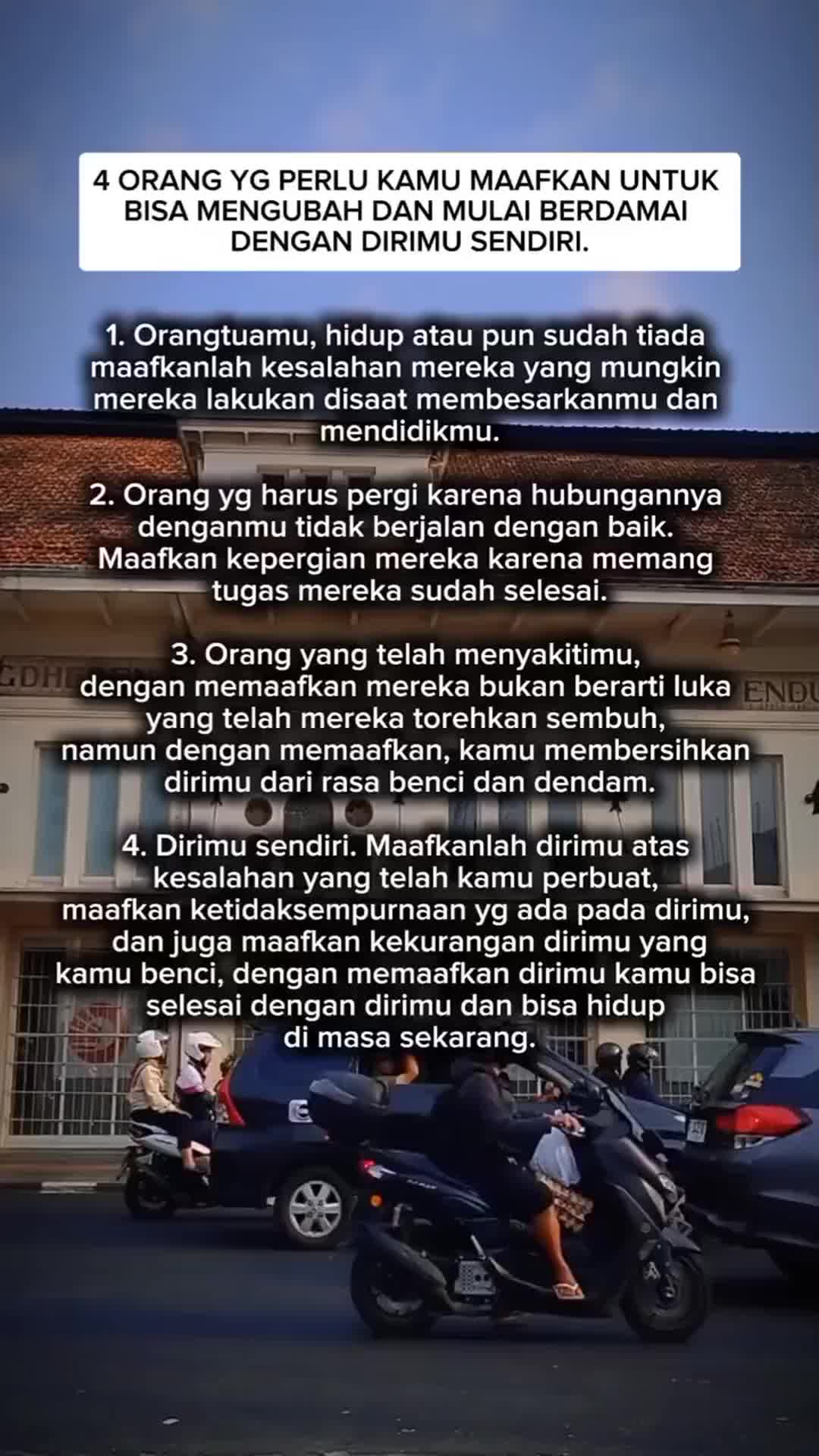 Orang-orang yang perlu kamu maafkan dalam hidupmu