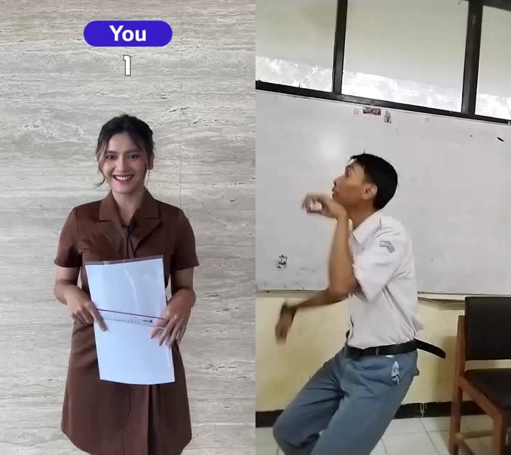 hai ibu guru cantik semoga nilai aku bisa tinggi setinggi harapan ku pada ibu hehe