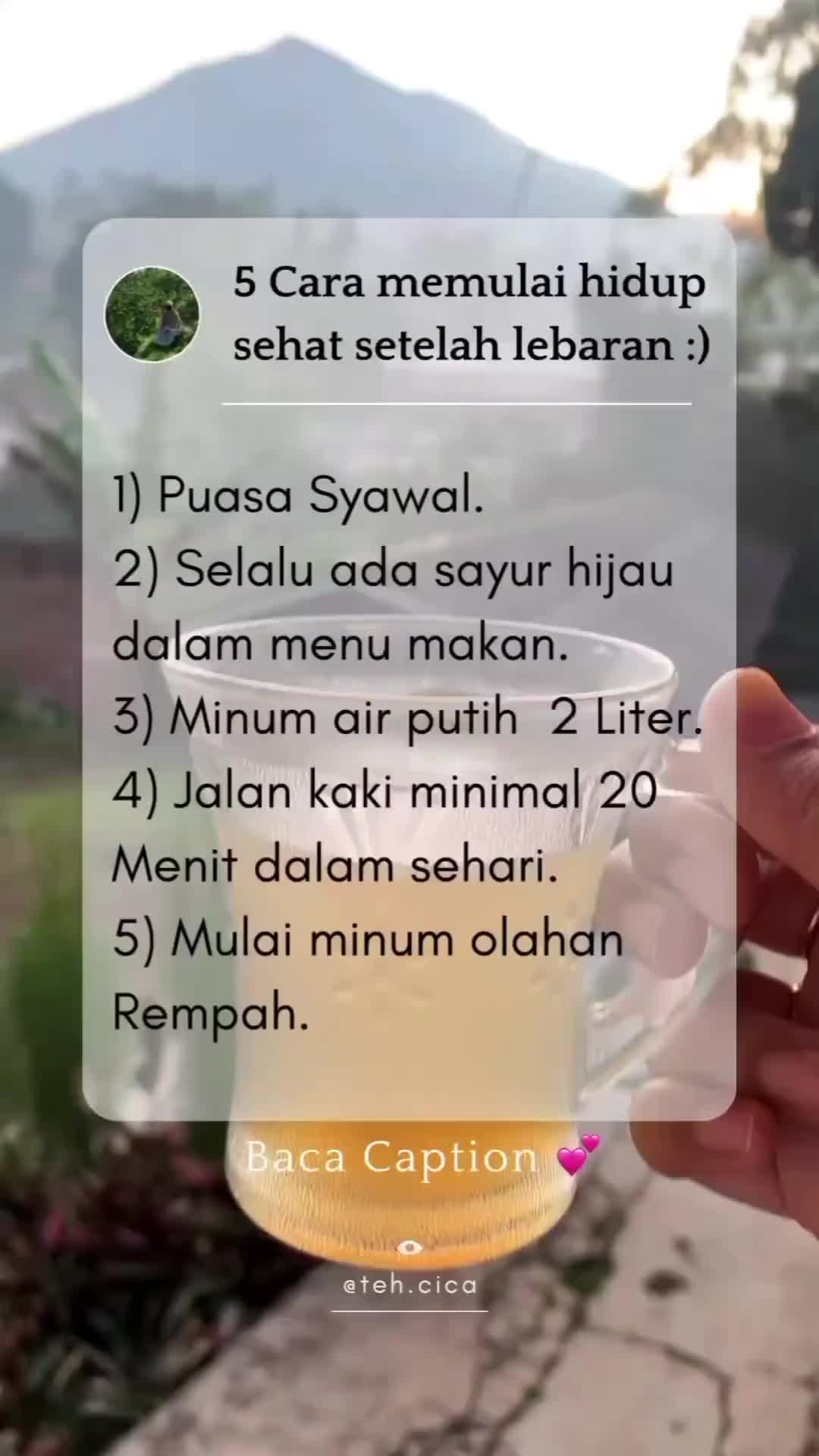 cara memulai hidup sehat