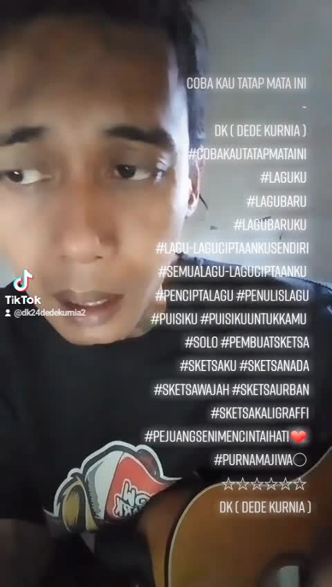 COBA KAU TATAP MATA INI - DK ( DEDE KURNIA )