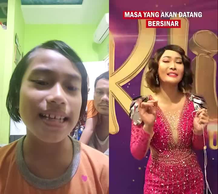 (Kdi challange) aLya n mba inuL di buang sayang toLong bantu Love vote foLow share coment thanks for watching