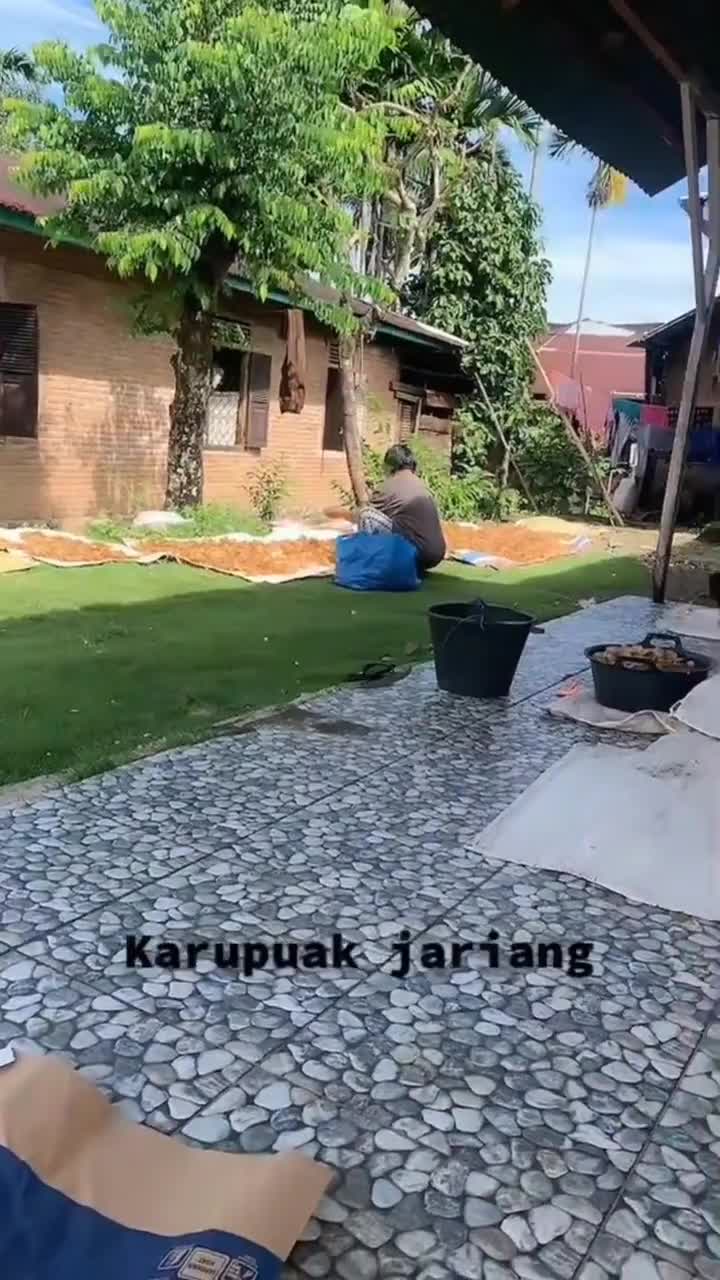 Proses Membuat Krupuk Jariang