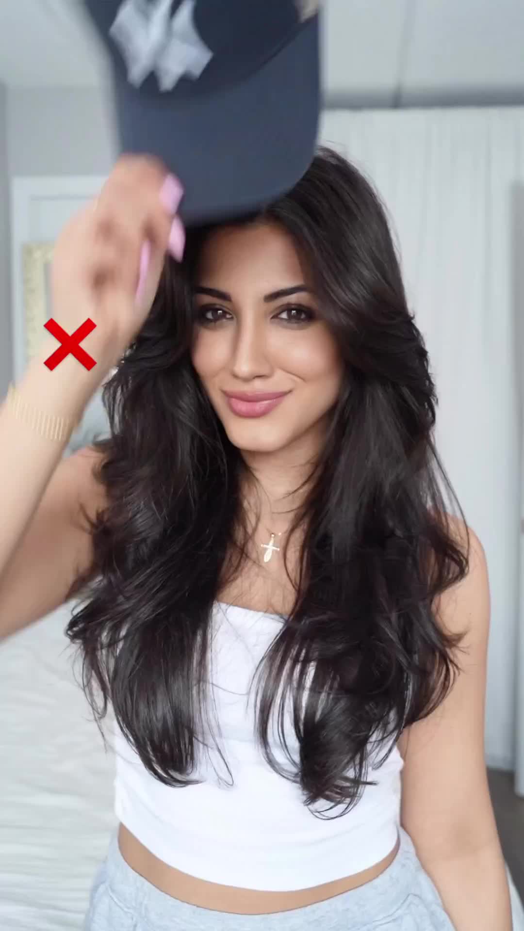 Hairstyle to use with cap