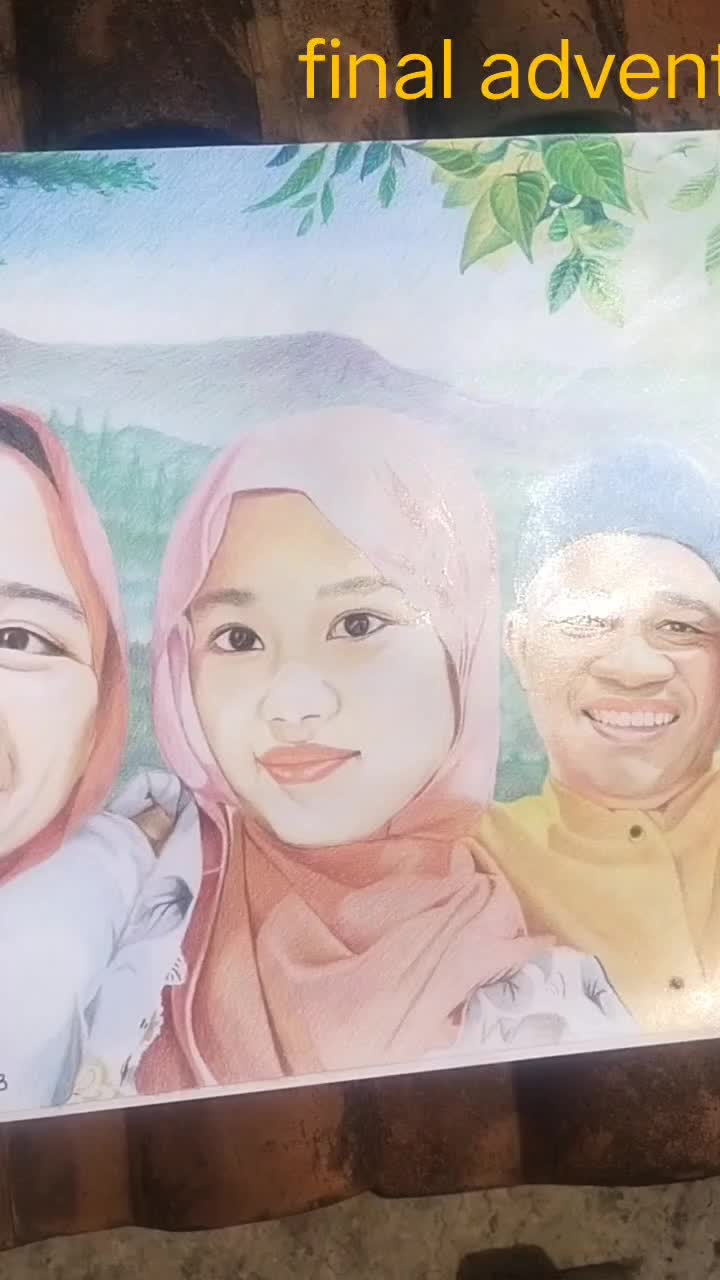 sebuah hasil karya goresan tangan