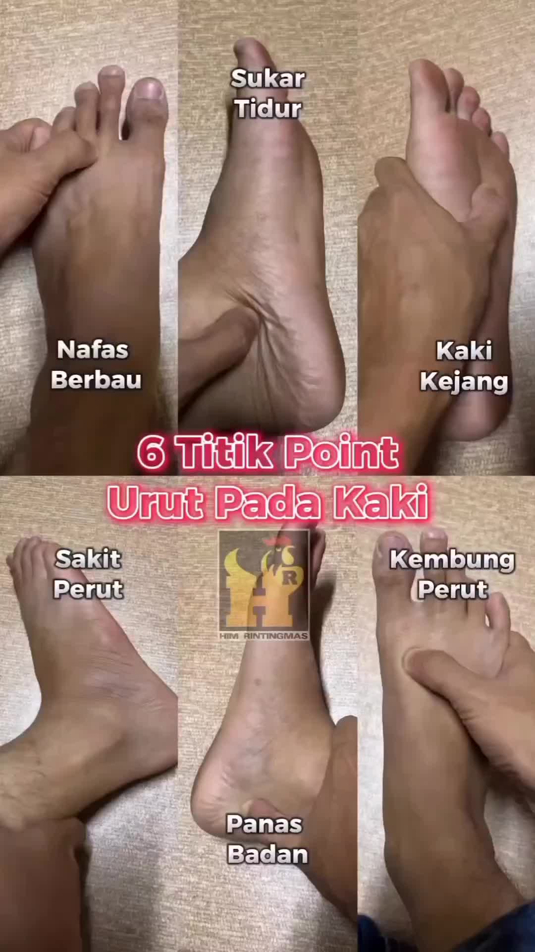 6 titik point pada kaki