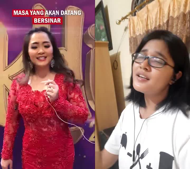 terlalu semangat goyang. goyang2 dah tuh video 😅