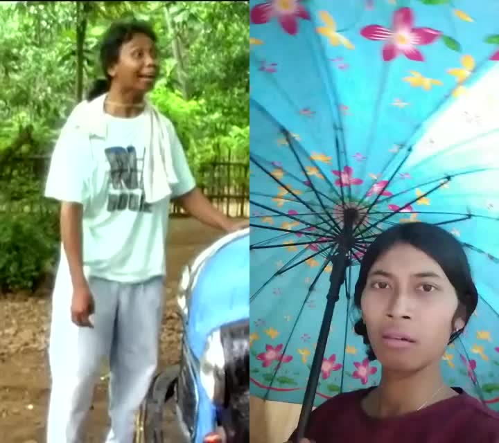 kemarahan bang mandra gegara""'''payung😎👻😁