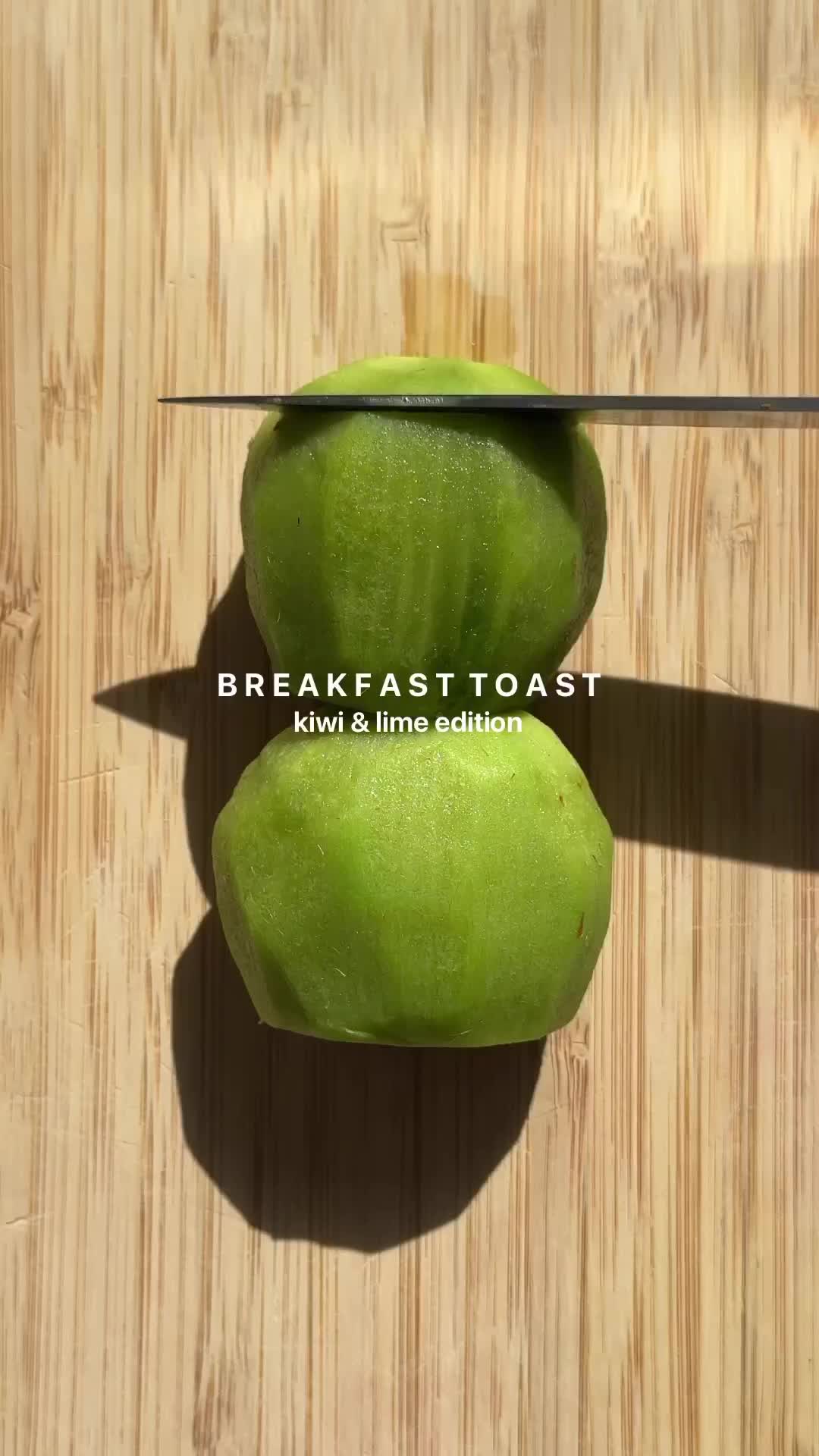 Kiwi + lemon untuk toast!
