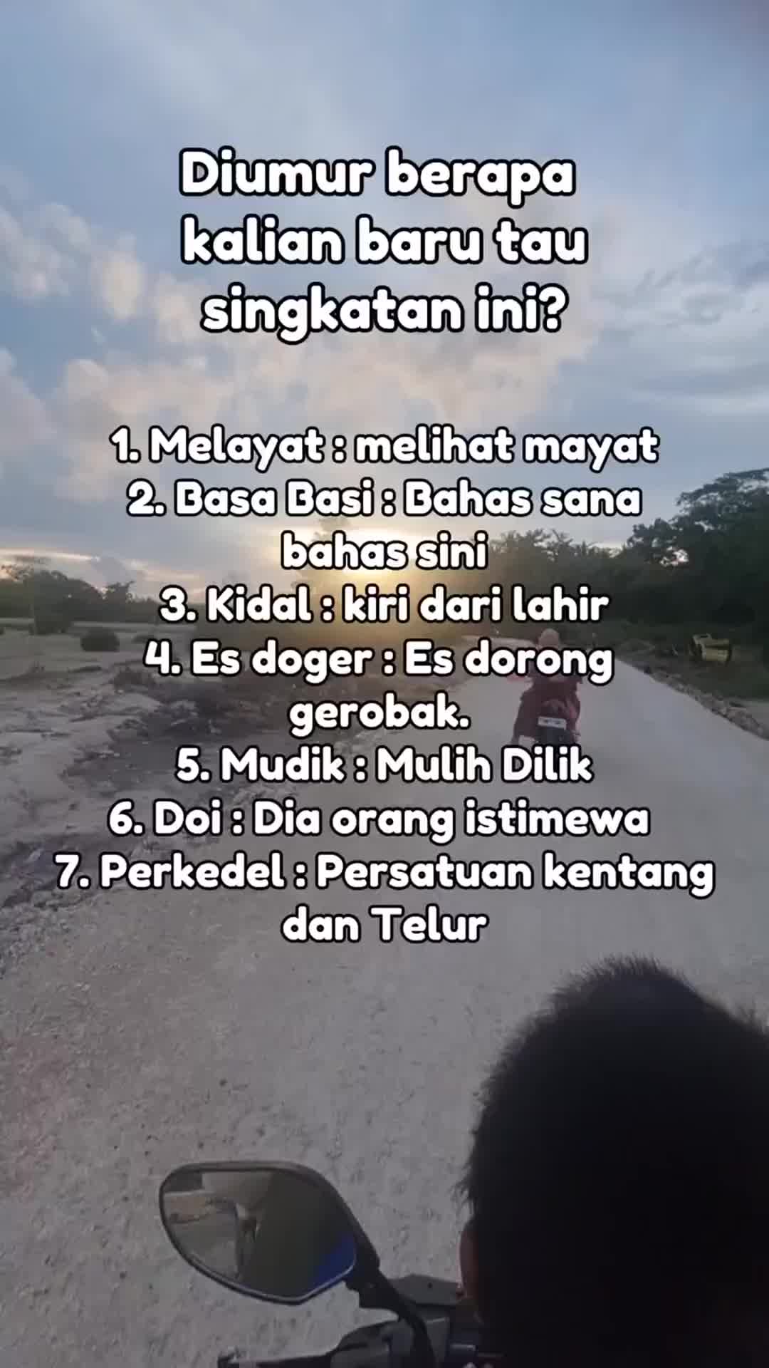 di umur berapa kalian tau