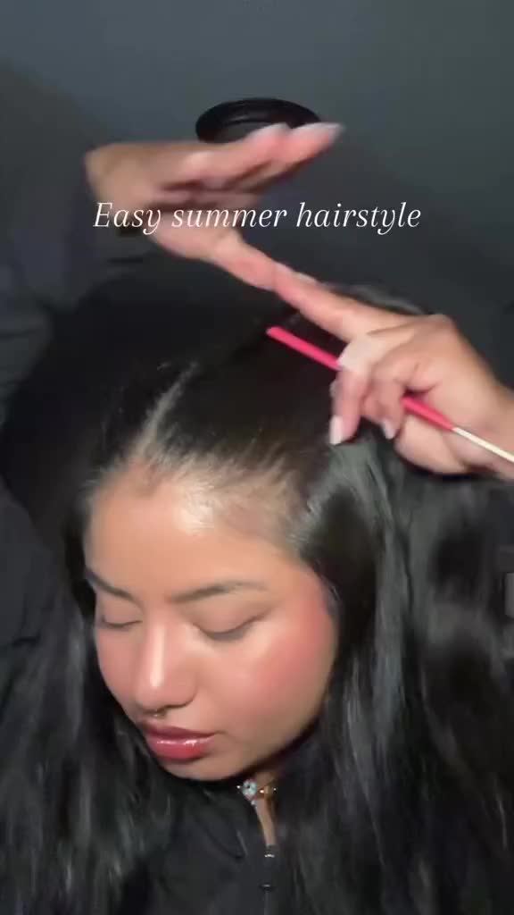 Easy summer hairstyle