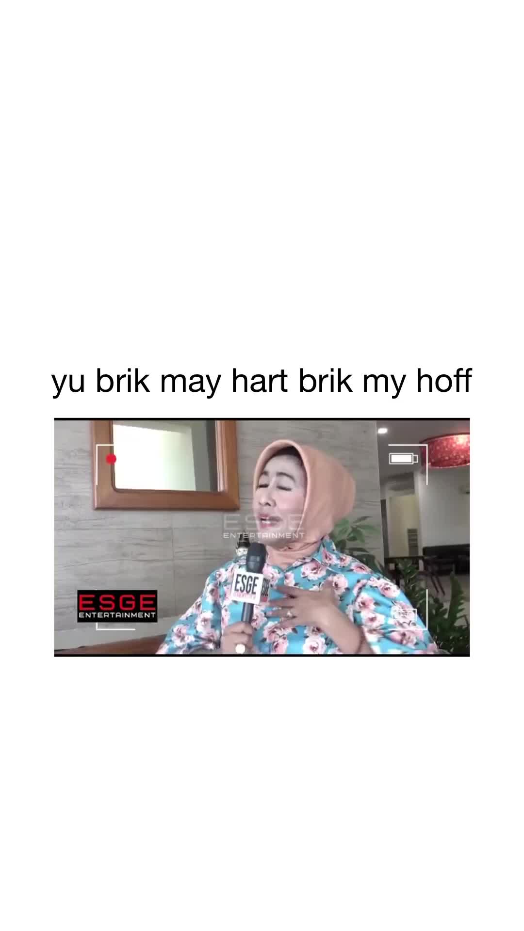 Yu brik may hart brik my hoff
