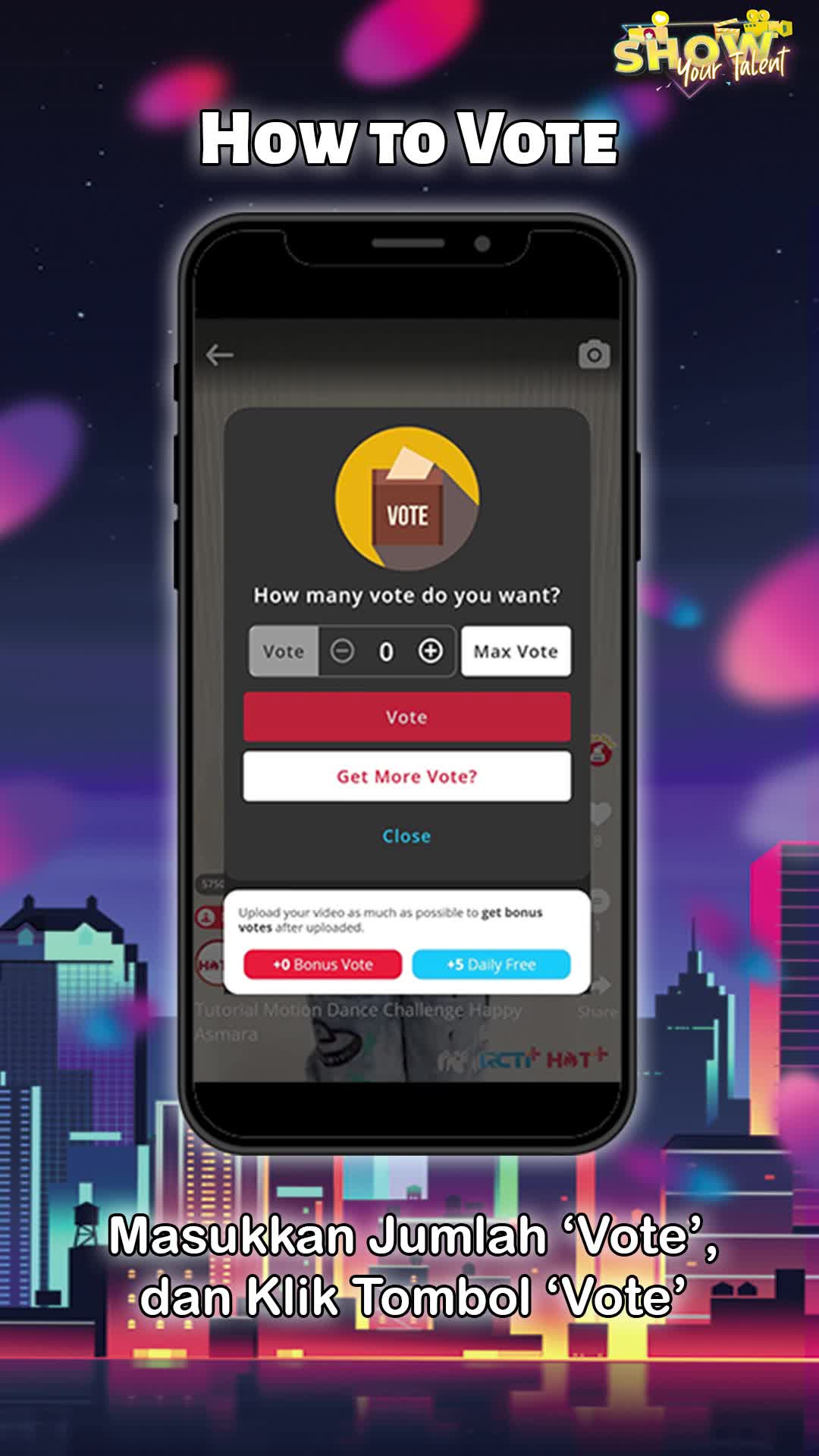 VOTE VIDEO KAMU AGAR MENANG Show Your Talent Di Home of Talent RCTIPlus