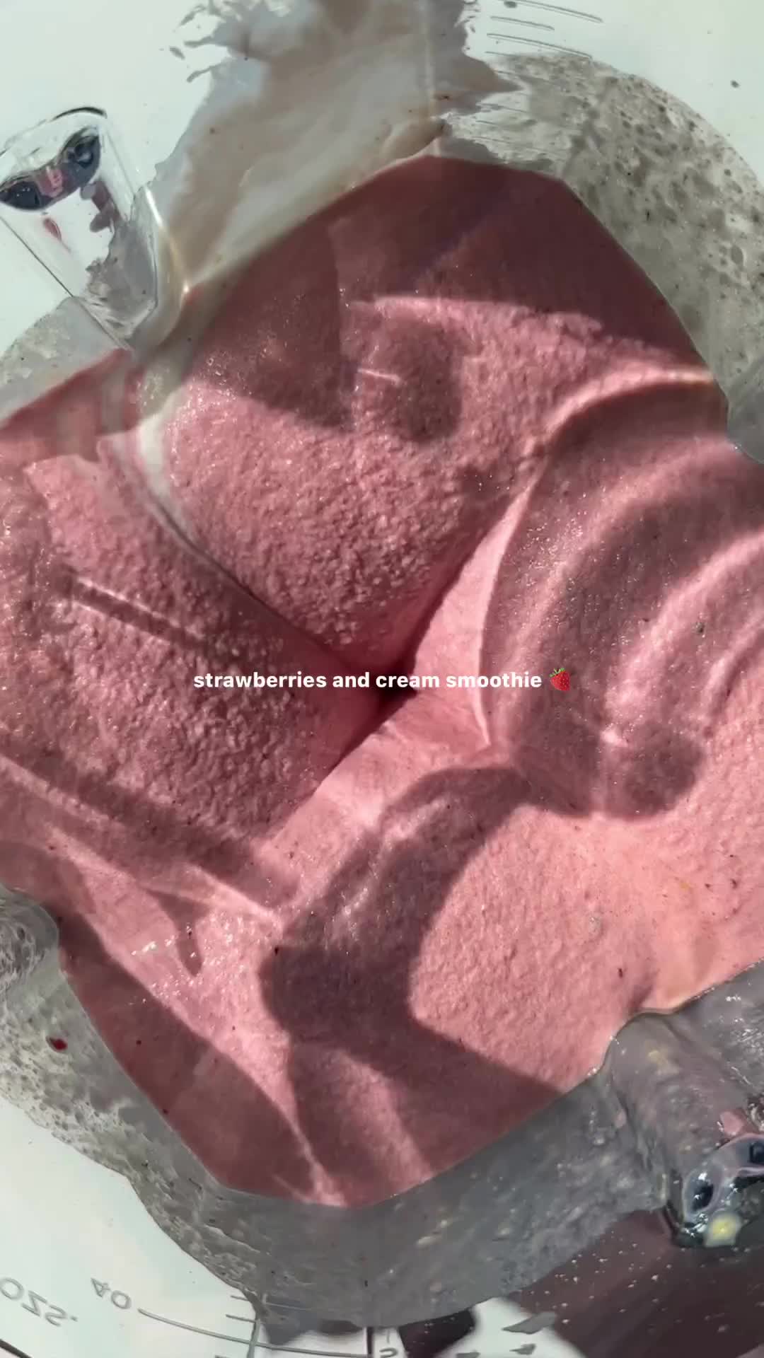 Strawberry and cream smoothie