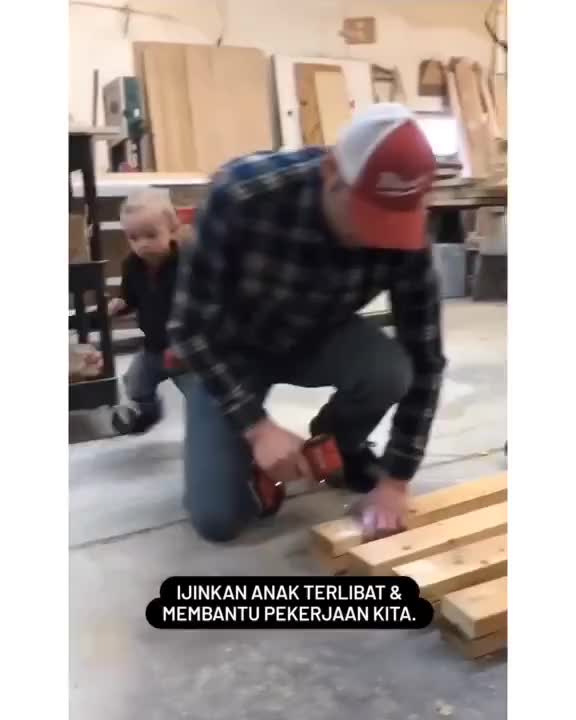 excited sekali ekspresi anaknya