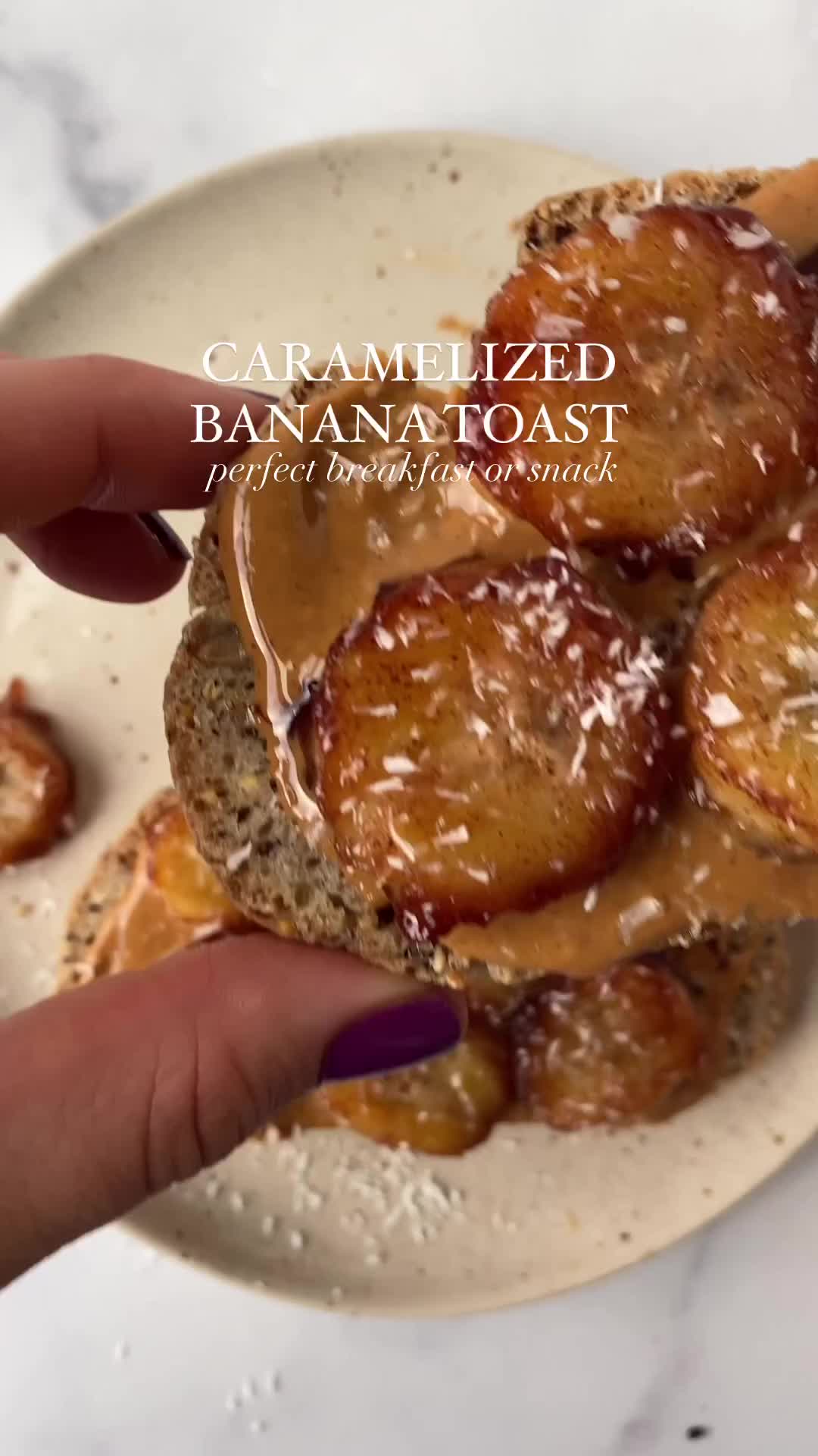 How to make caramelized banana toast