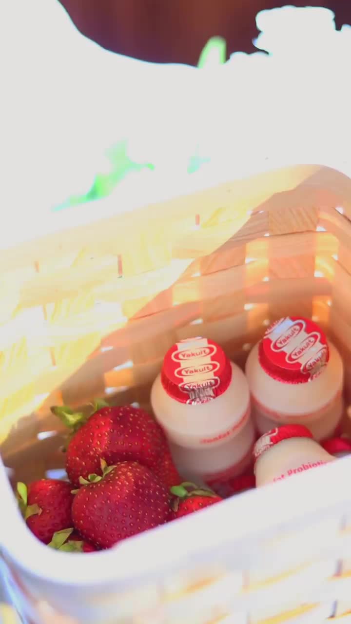 Cara bikin strawberry yakult