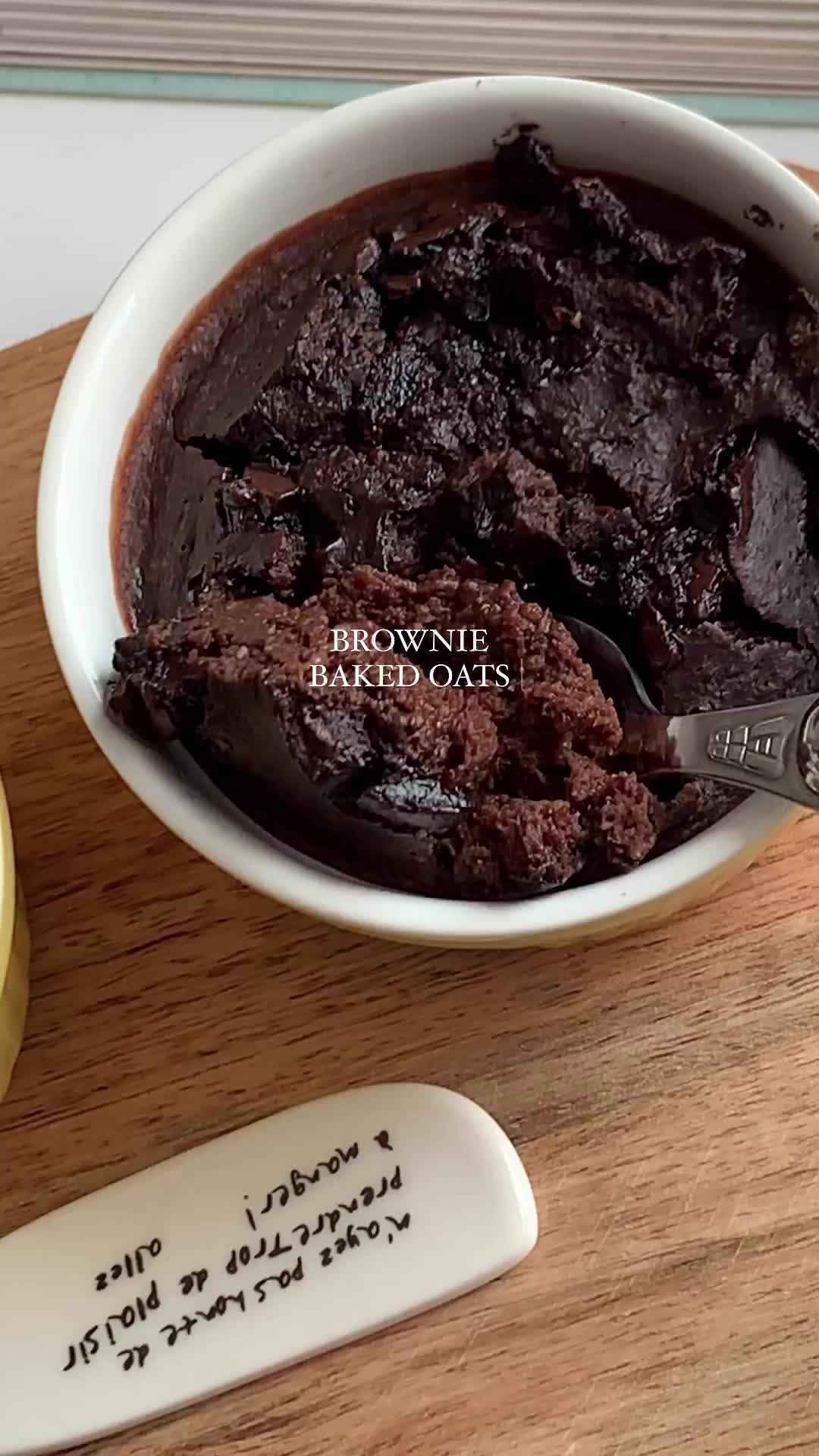 Resep brownies pake oats!