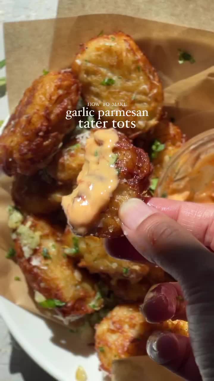 How to make: garlic parmesan tater tots!