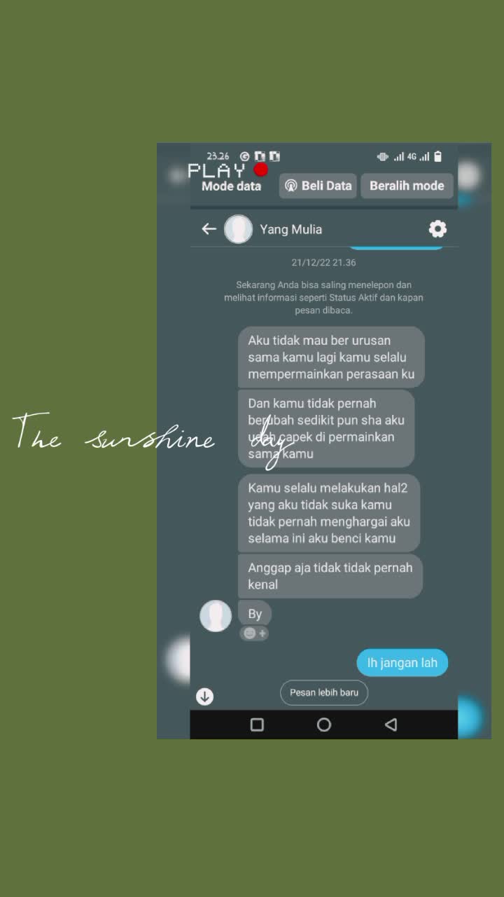 suatu nanti tuhan akan balas kejahatan, inget suatu nanti lu ama istri lu  tidak punya anak untuk selamanya  . afrizal 