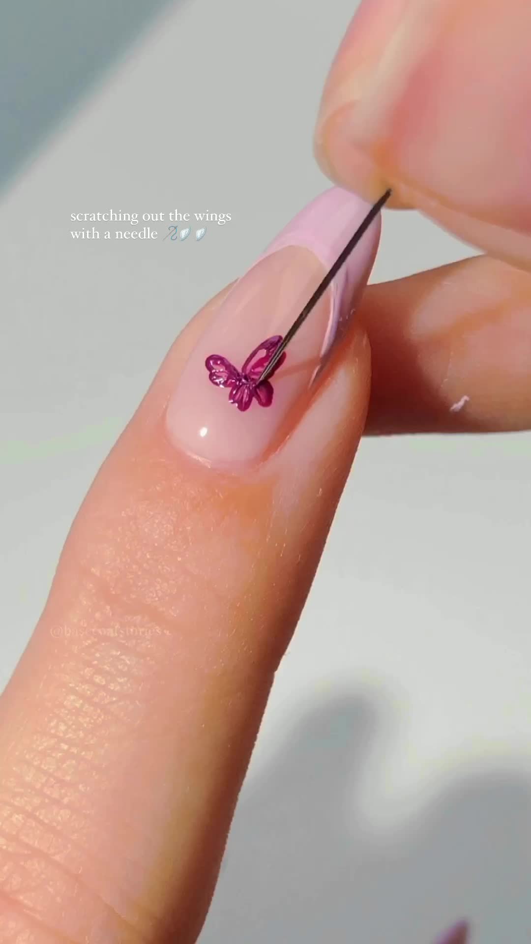 Butterfly nail art hacks