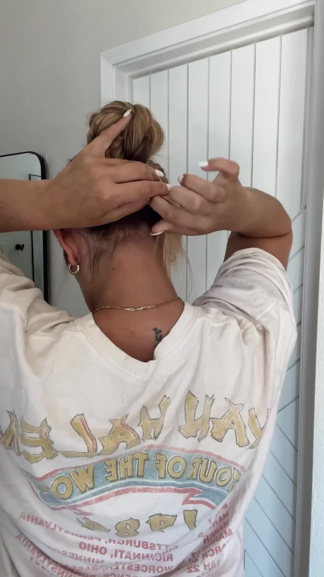 Braided slick bun tutorial