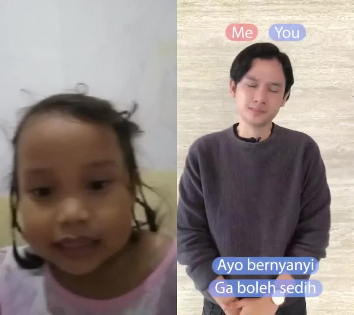 Adzkiya belajar nyanyi # Malu Sama Kucing