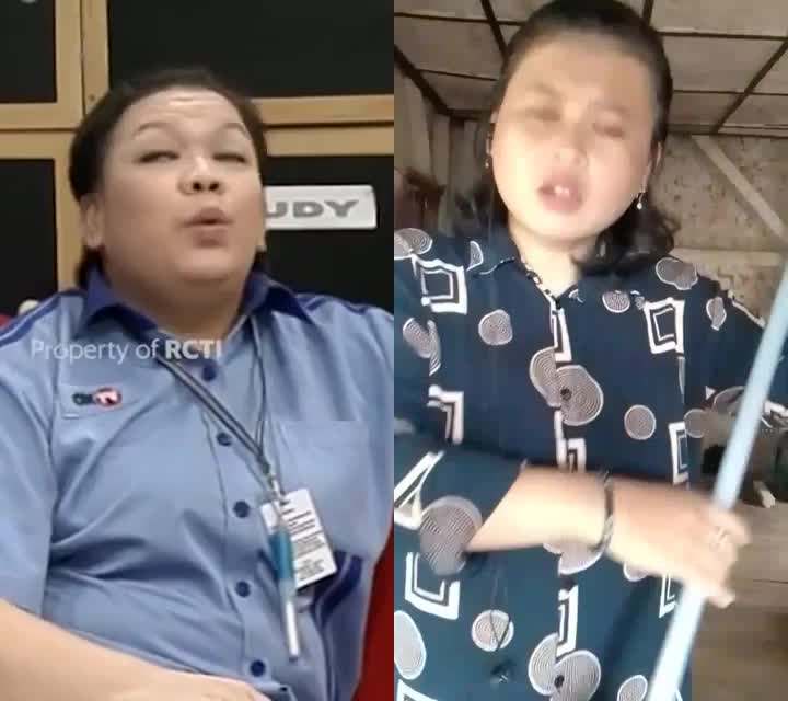 belaga pikun ni Mpok Odah,minta sapu ko jadi minta eRPe sih