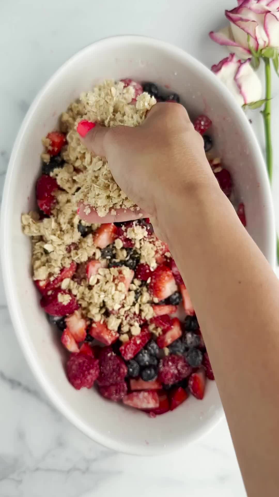 Triple Berry Fruit Crisp Recipe