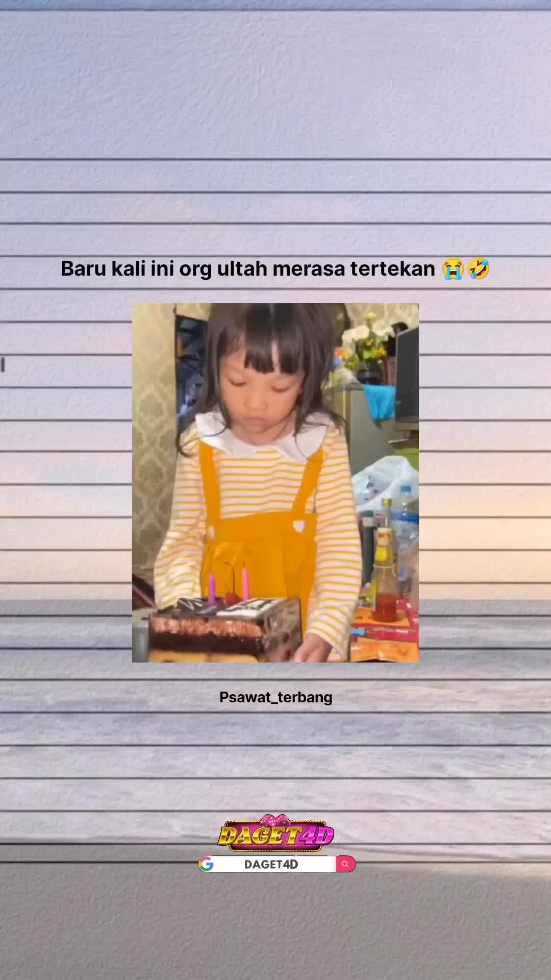 Ulang tahun malah tertekan