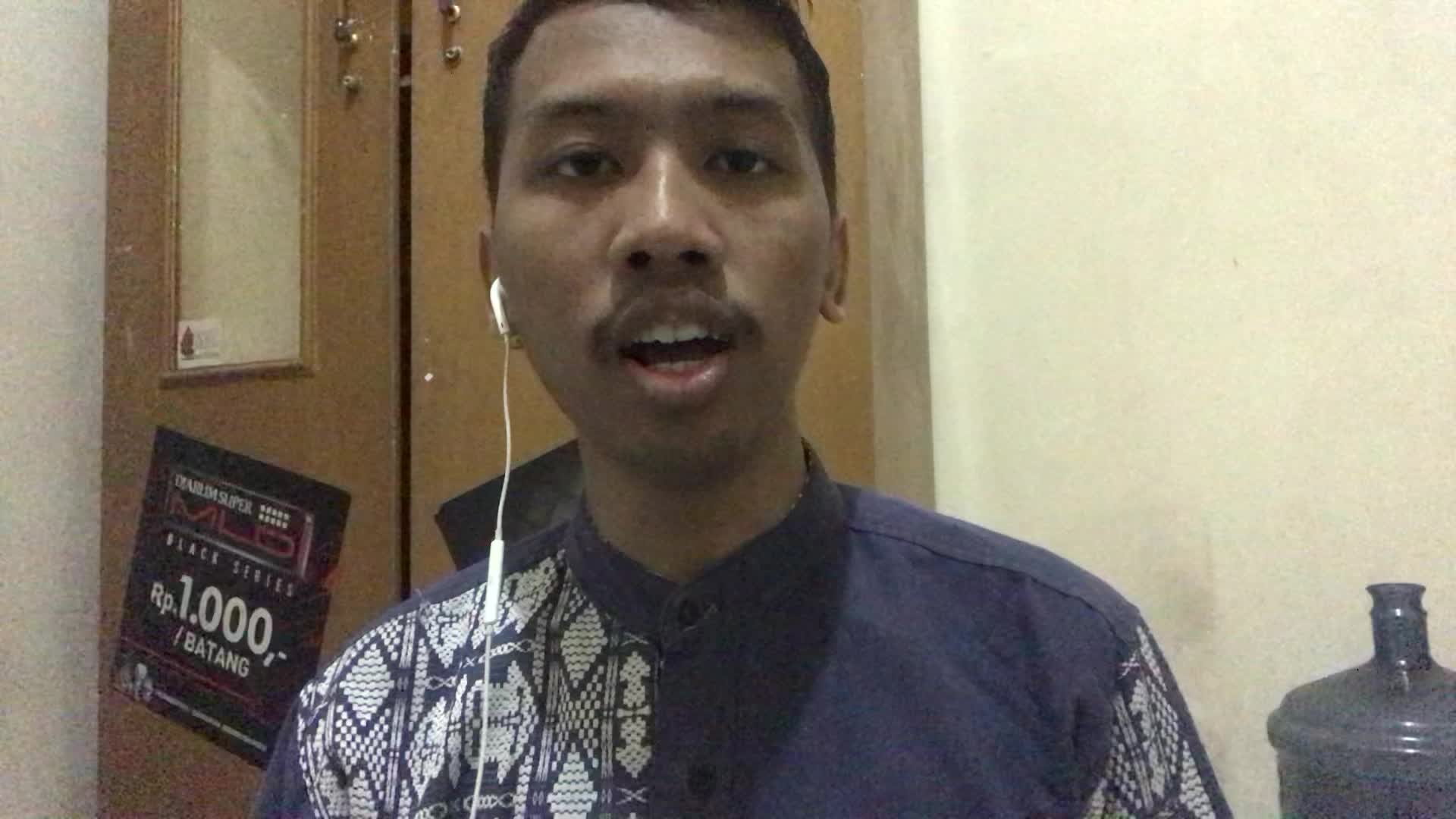 Bayu Wartiko Aji_23 Tahun_Kabupaten Madiun_Aisyah Istri Rasullulah, bismillah semoga lolos audisi #voiceoframadangtv Aamiin