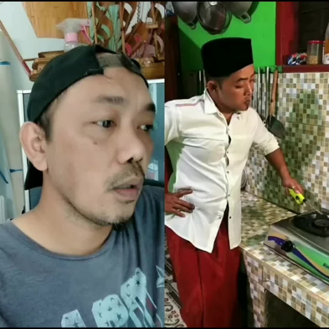 Akibat ngerecokin orang lagi mau masak