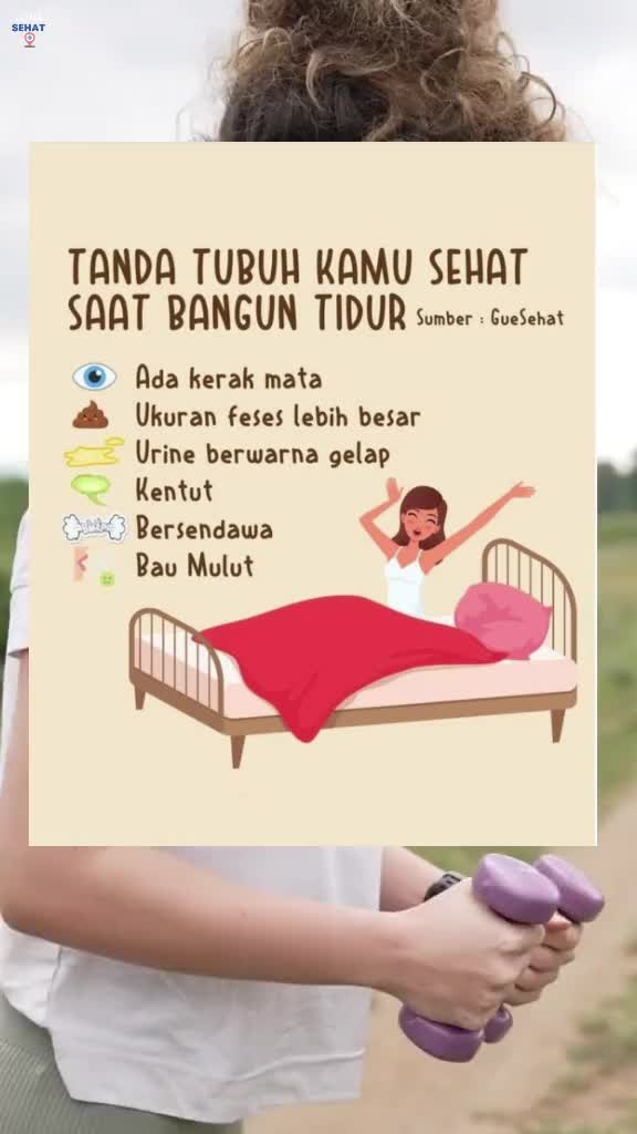 tanda tubuh kamu sehat