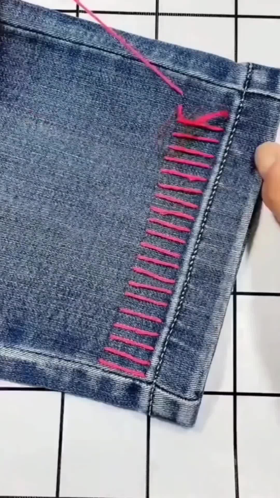 Jangan dipotong. Mending dijait gini