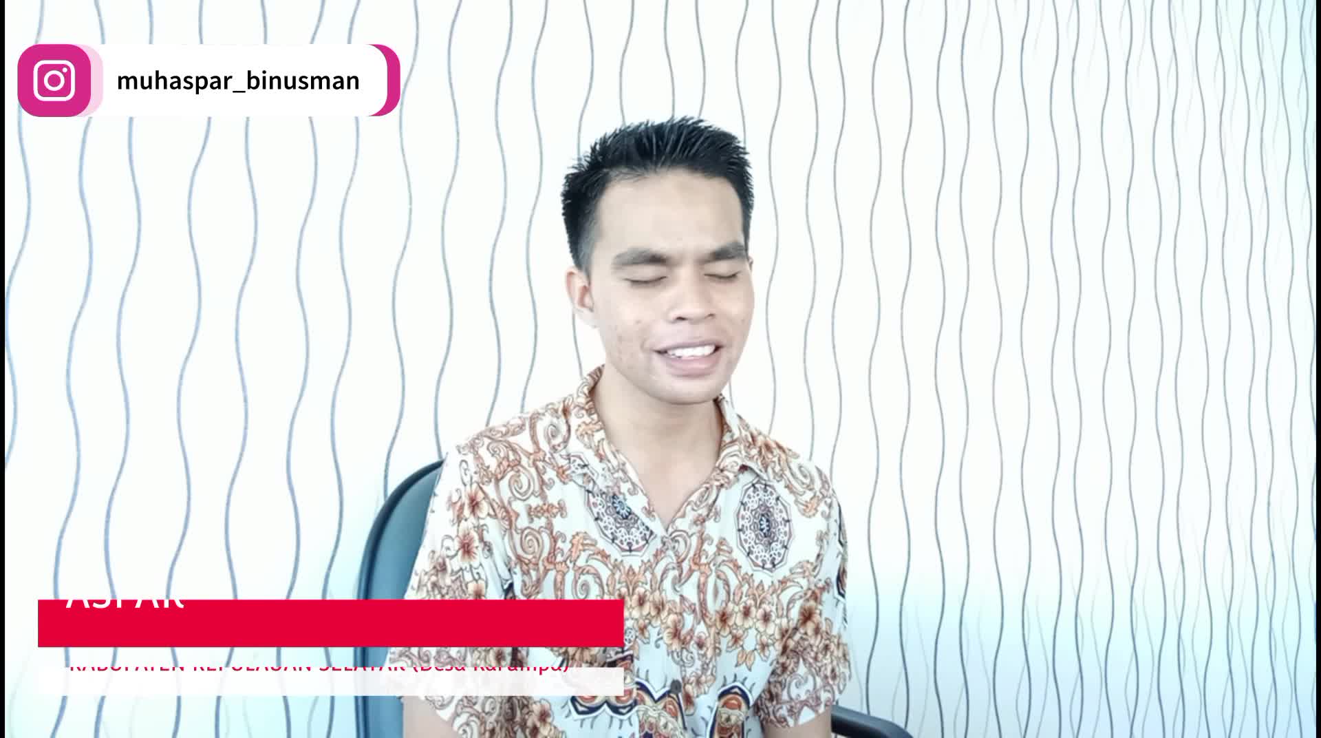 KDI 2022 MUH ASPAR Kabupaten Kepulauan Selayar 23 Tahun Bidadari Cinta