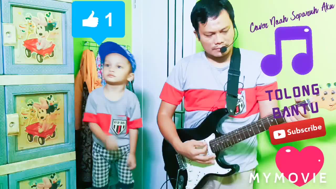Cover Noah (Separuh aku) toLong bantu Love vote foLow share coment ALim murdani thanks for watching minal aidzhin mohon maaf lahir bathin