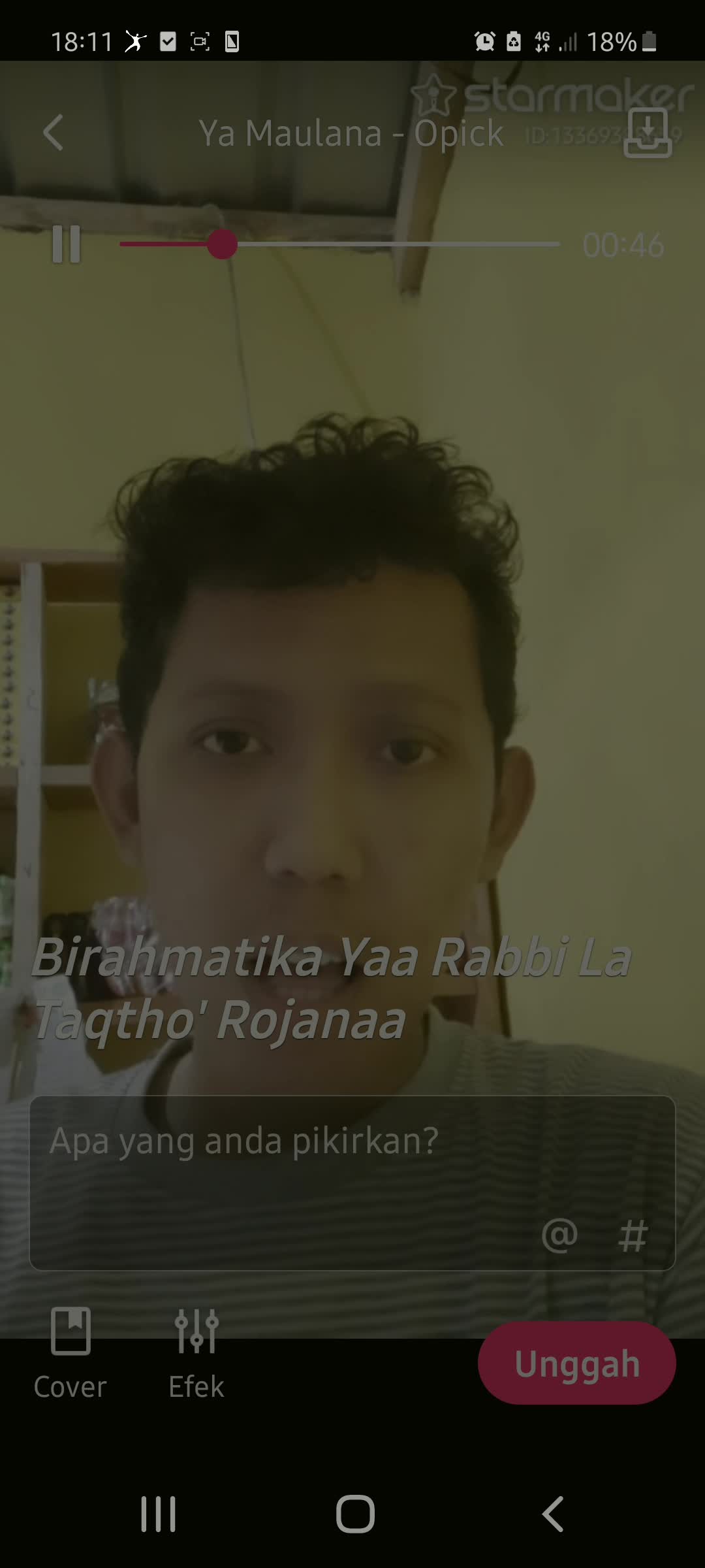 Nama Tajul Bahri Usia 24 Tahun Lebak Banten" Ya Maulana " By Opick