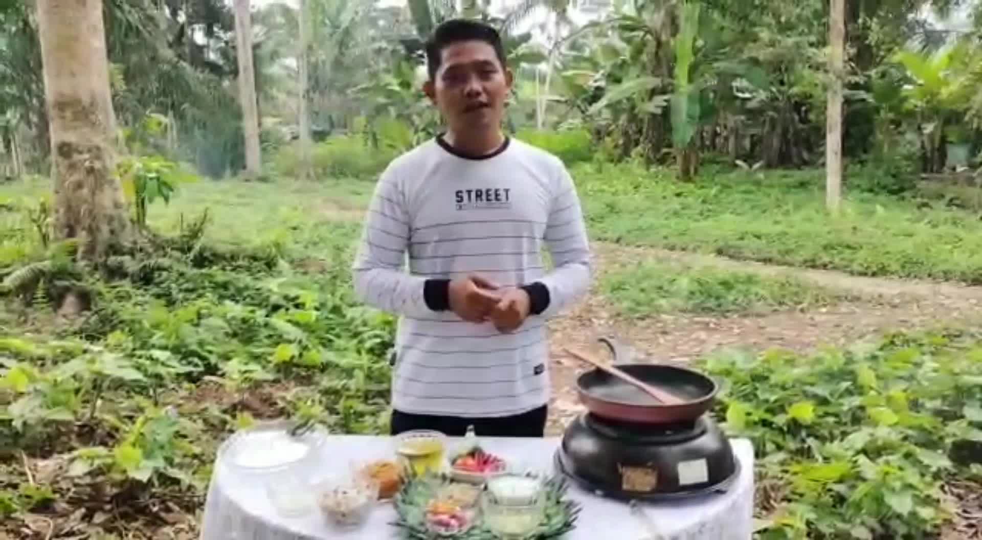 Ahmad Zailany 32 tahun Sumatera Utara kabupaten Batubara menu masakan Rendang Kopah serai#onlineauditionmci9