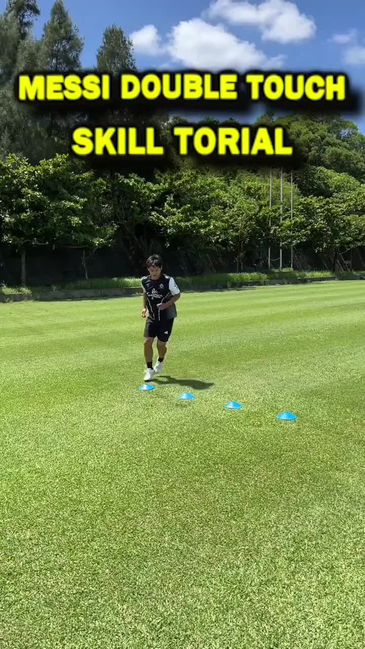 Messi Double Touch Skill tutorial