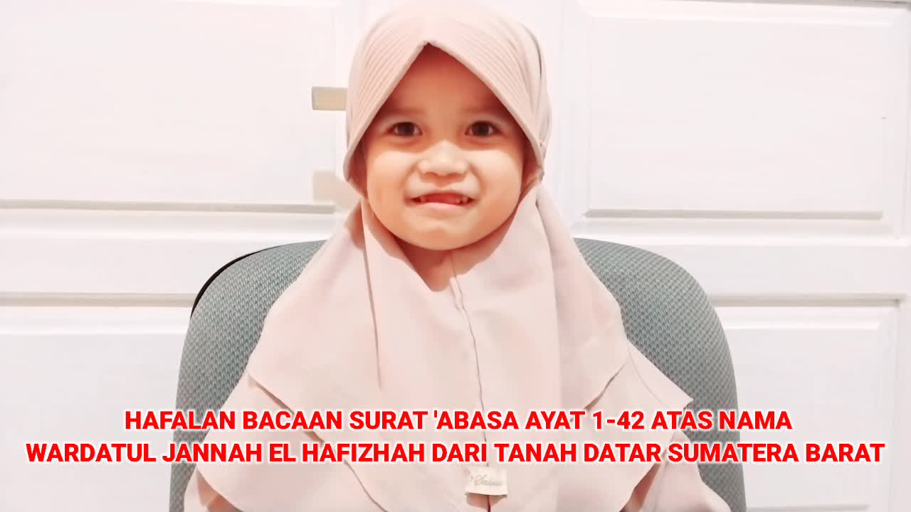 Wardatul jannah elhafizah hafalan surat 'abasa