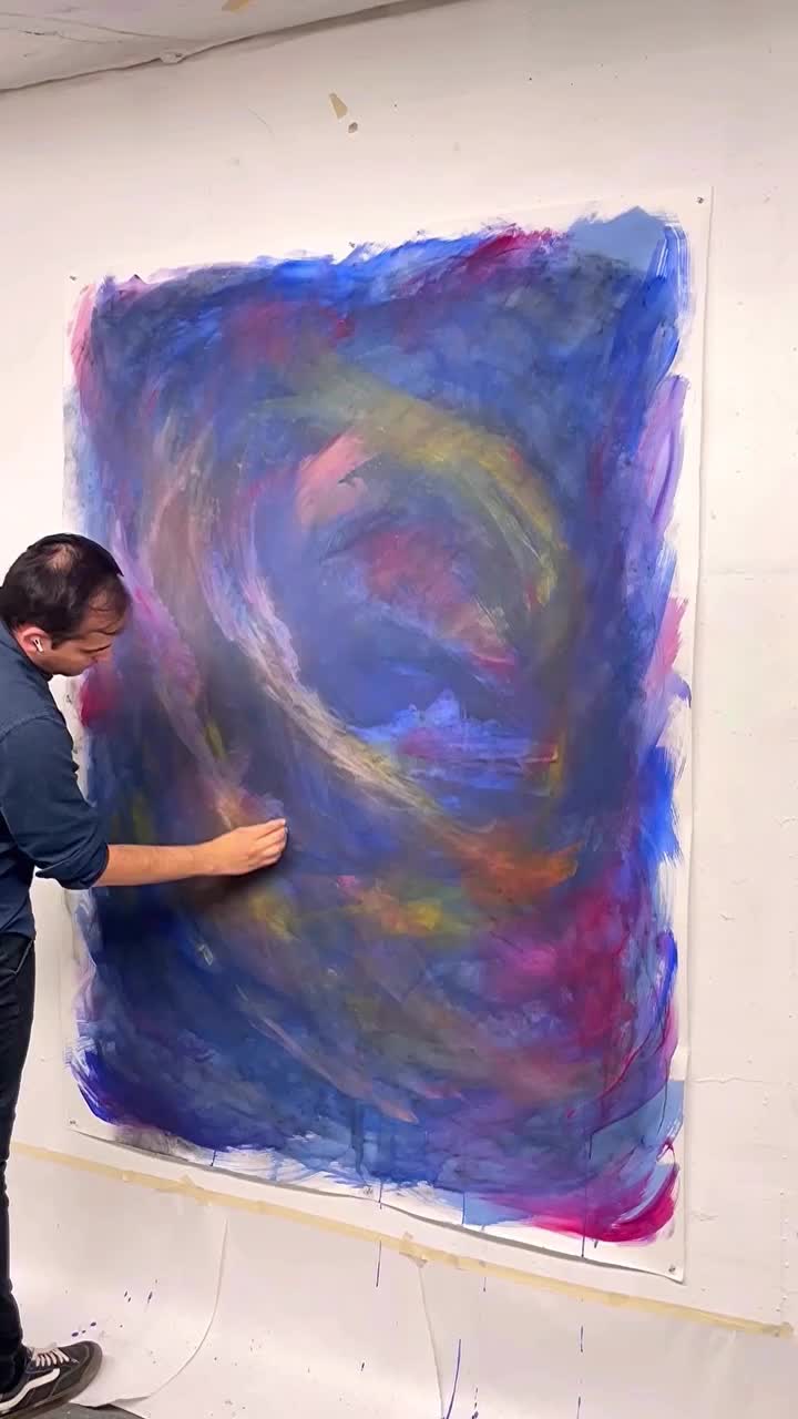 kliatannya kaya corat coret asal. tp tau tau jadi karya bagus