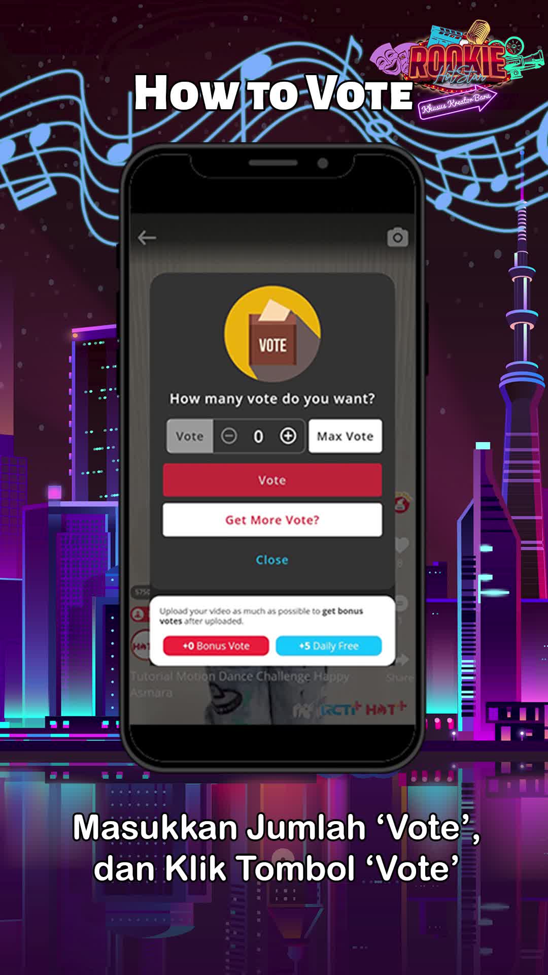Ini Cara Vote Video Agar Kamu Bisa Menang di Rookie HoT Star!
