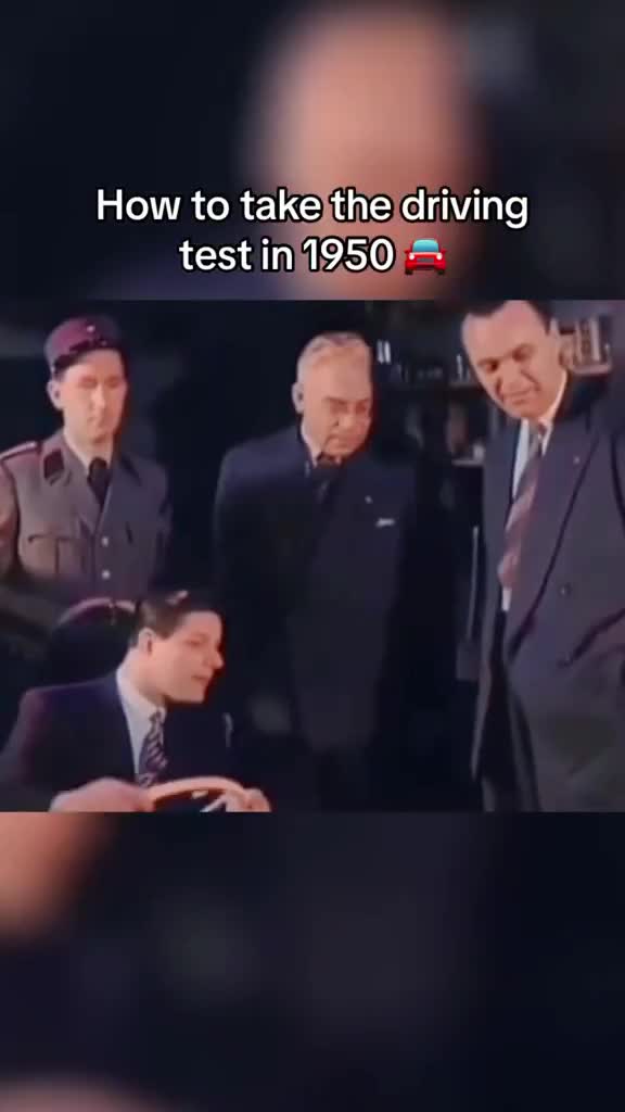 test nyetir di tahun 1950