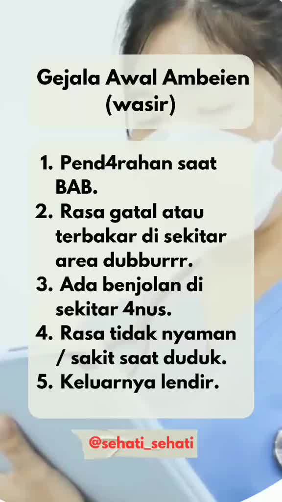 gejala awal wasir