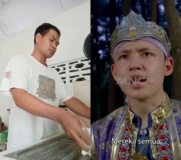 Bukannya cuci piring, malah berantem terus...